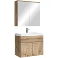 Badplaats Badmöbel-Set, Eiche, Kastanien, Holz, Rechteckig, 60x53x35 cm, Badezimmer, Badmöbelsets & Badmöbelserien, Badmöbel-Sets