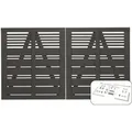 Plus Holz Doppeltor Silence Nadelholz Umbragrau 200 cm x 110 cm