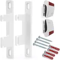 Wandhalterung für Fritzbox 7690 7590 AX 7530 7510 5590 5530 6660 6890 6850 Fritz Box 7590 AX | Halterung - zwei Stück inkl. Befestigungsmaterial Schrauben und Dübel