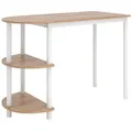 Vicco Küchentisch, Eiche, Weiß, Holzwerkstoff, 2 Fächer, Rechteckig,Rechteckig, 110x75.5x50 cm, Esszimmer, Tische, Esstische