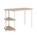 Vicco Küchentisch Freetown, Goldkraft Eiche/Weiß, 110 x 50 cm mit offene Ablagen, geeignet als ESS- oder Arbeitstisch für kleine Küchen