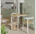 Vicco Esstisch Freetown, Goldkraft Eiche/Weiß, 110 x 50 cm mit offene Ablagen (1-St)