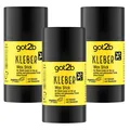 3x 50g Schwarzkopf got2b Kleber Wax Stick für Sleek Looks on go glattes finish
