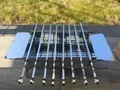 Klappbarer Camping Grill aus Edelstahl 0,6 mm 67x25x32 cm Mangal BBQ+10 Spieße