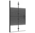 vidaXL Duschwand Faltbare Duschkabine ESG 80x140 cm Schwarz