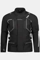 JP 1880 Herren große Größen Übergrößen Menswear L-8XL Motorrad-Jacke, Soft Protektoren, Reflex Einsätze schwarz 7XL 814192111-7XL