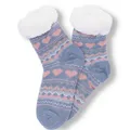 Antonio Kuschelige Hüttensocken im Norweger Design Gr. 35-42  Blue