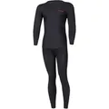 Lenz Merino Funktionswäsche Set, schwarz, Größe L XL für Männer