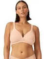 Naturana® BH Damen ohne Bügel [Cup A-D] I 100% Gepolsterte Träger I BH ohne Bügel mit nahtlosen Cups I Damen BH mit Unterbrustband 80 Light Beige B