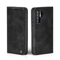 LBH Handyhülle für Huawei P30 Pro in Schwarz mit Karten- und Geldfach Smartphone Hülle mit Standfunktion Flip Case Schutzhülle Magnetverschluss Vintage