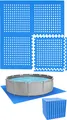 Poolunterlage für 366 cm Pool - 52 EVA Matten - 1cm Outdoor Unterlegmatten Set