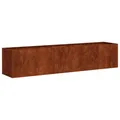 vidaXL Pflanzkübel Rostig 200x40x40 cm Wetterfester Stahl, Pflanzschale, Garten-Garten-Pflanzkübel, Outdoor-Pflanzgefäß, Hochbeet, Pflanzgefäß