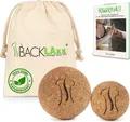 BACKLAxx® Faszienball-Set 5 cm & 7 cm aus antibakteriellem & langlebigem Natur-Kork inkl. gratis eBook