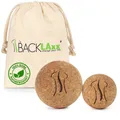 BACKLAxx® Massageball Set aus Kork mit Tasche, 5cm & 7cm