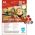 Skullpaper Kopierfolien Aufkleberfolie, A4, transparent klar, für Laserdrucker, 10 Blatt