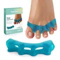 Silikon Zehentrenner Hallux valgus Zehenspreizer Damen Herren 8 Stück Blau