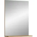 Badspiegel Scout Xonox - Salbeigrün mit Artisan Eiche - 60x79x18 cm - Braun