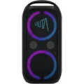 TechniSat WUMMSBOX Bluetooth Lautsprecher mit Akku, Subwoofer und Lichteffekt