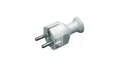 Wtyczka prosta 16A z/u Uni-Schuko 250V biała WT-40
