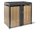 Tchibo - Mülltonnenbox mit Blumenkasten - 134x84x125cm - anthrazit - Stahl