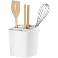 Tesa Küchenutensilienhalter 70045, Kunststoff, zum Kleben, 13,5 x 17 x 14 cm, weiß, mit 6 Fächern