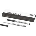 2x MONTBLANC Kugelschreiber Mine Metall Stärke M Medium Mystery Black Schwarz