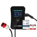 DAHEIM LADEN.DE Touch PRO Wallbox 11kW, mit 7.5m Ladekabel - mit 16A CEE Anschlusskabel - mit App, MID-Stromzähler, PV-Überschussladen, Lastmanagement, RFID, 14a