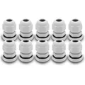 10x Kabelverschraubung M16 x 1,5 mm IP68 Kabel Verschraubung 4 - 8 mm grau