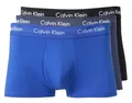 Calvin Klein Unterwäsche Boxershorts Low Rise Trunk (Baumwolle) mehrfarbig schwarz/blau Herren - 3 Stück, Größe: S