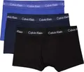 Calvin Klein Herren 3er Pack Boxershorts Low Rise Trunks Unterwäsche, Mehrfarbig (Black/Blueshadow/Cobaltwater DTM Wb), S