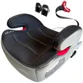 XOMAX XL313 Kindersitz mit ISOFIX und Gurtfuhrung I mitwachsend 15-36 kg, ca. 3-12 Jahre, Korpergroße von 125–150 cm, Gruppe 2/3 I Bezug abnehmbar und waschbar I ECE R129 I grau