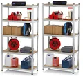 EASYmaxx Schwerlastregal 2er-Set 180x90x40 cm | 1750 kg Traglast, 175 kg pro Ebene | Regal und Werkbank | Kellerregal, Lagerregal mit 10 verstellbaren Ablagen | Keller, Garage, Hobbyraum, Werkstatt