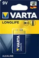 Varta Longlife Extra 9 V block, Single-use battery, Alkali, 9 V, 9V Block/E-BLOCK/6LR61