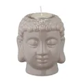 2 x Buddha Teelichthalter, Buddha Figur Deko-Buddha Teelichterhalter Buddha Kopf