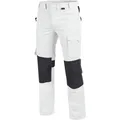 Würth MODYF Arbeitsbundhose Cetus Arbeitshose mit Kniepolstertaschen für Handwerker Robuste, bequeme Bundhose mit Taschen, Weiss