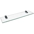 Fackelmann Glasablage 40 Cm / Wandregal Für Badaccessoires / Maße (b X T): Ca. 40 X 12 Cm / Wandablage Mit 6 Mm Stärke / Hochwertiges Glasregal Mit Halterungen / Wandregal Fürs Bad / Badregal Fürs Wc"