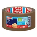 tesa Verpackungsklebeband Leise abrollbar tesapack Eco & Strong Braun 50 mm (B) x 66 m (L) PP (Polypropylen) 58154 100% Recycelt