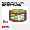 Paketband tesapack Eco & Strong 66m x 50mm braun 100% recycelt UV-beständig