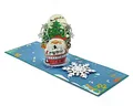 paperdora® 3D Pop-Up-Karte „Weihnachten“ mit Umschlag und Wachssiegel - Karte Glückwunschkarte Grußkarte Geschenkkarte Geschenk Gutschein