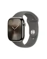Apple Watch Series 10 GPS+ Cellular 46mm Natural Titanium Case with Stone Grey Sport Band (MWYA3QF/A)