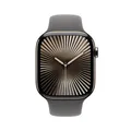 Apple Watch Series 10 LTE 46mm Natural Titangehäuse mit Stone Grey Sportarmba...