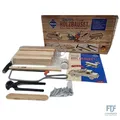 Pebaro 465 Holzbauset im Tragegriff-Karton, 25 Teile, praktische Kofferverpackun