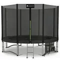Juskys Trampolin JumpMaster L in Schwarz/Anthrazit