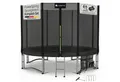 Juskys Gartentrampolin JumpMaster, Ø 305 cm, Komplett-Set mit Leiter, Getränkehalter, Bodenanker