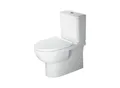 Duravit Stand-WC-Kombi, Tiefspüler No. 1 36,5x65cm, 6 l, Abg. waag., riml., weiß (2182090000)