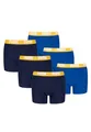 PUMA Boxershorts Jungen Kinder Unterhose Unterwäsche 6 er Pack, Farbe:740 - Yellow/Blue, Bekleidung:128