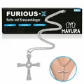 FURIOUS-X Fast Furious Vin Diesel Dominic Toretto Kreuz Hals Kette EDELSTAHL