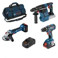 Combo Kit 3-tlg. 18V: GSR + GWS + GBH + 2 x ProCORE18V + GAL + Werkzeugtasche