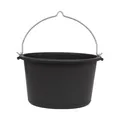 Mörtelkübel PE schwarz 40 l classic mit Bügel Eimer Baueimer Baukübel