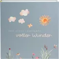 Goldbuch Babyalbum voller Wunder Wiese salbeigrün 30x31 cm 58 Seiten Pergamin